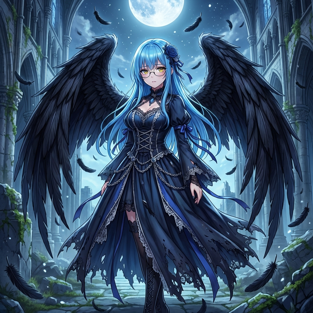 AI Prompt for Fallen Angel Design: Create Dark Beauty Images