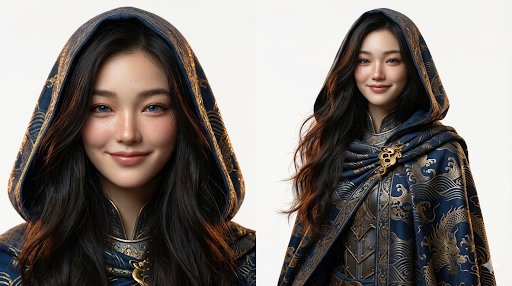 AI Prompt for Fantasy Character Design with Hooded Cloak