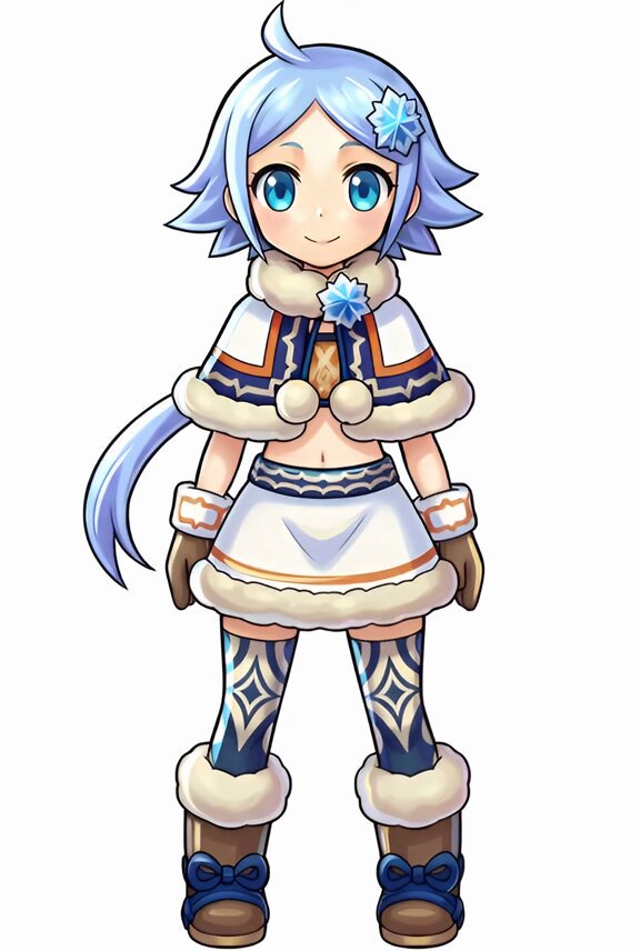 AI Prompt for Game Standing Character Illustration from Handwritten Sketch