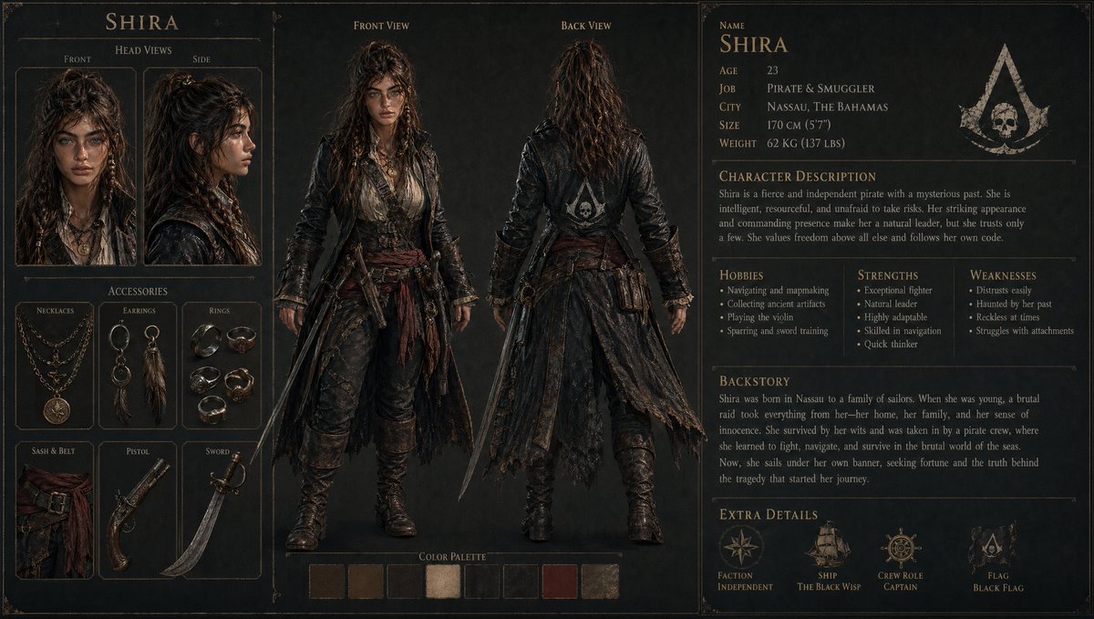 AI Prompt for Generating Realistic 3D Gaming Character Sheets