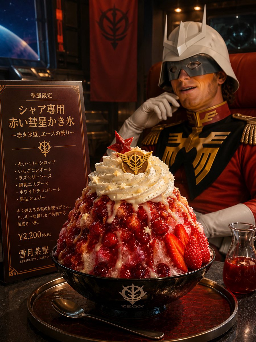 AI Prompt for Gundam-Inspired Food and Character Photography