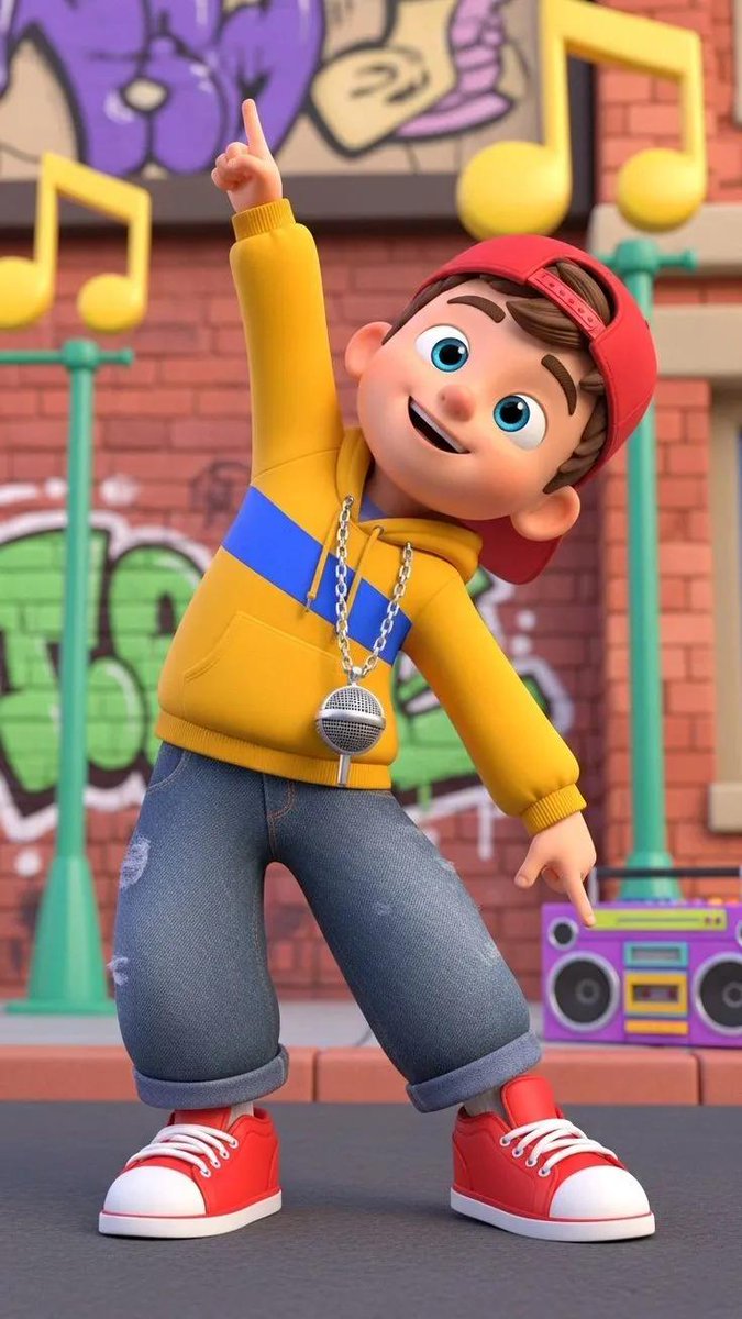 AI Prompt for High-Quality 3D Cartoon Character Render in Hip-Hop Street Style
