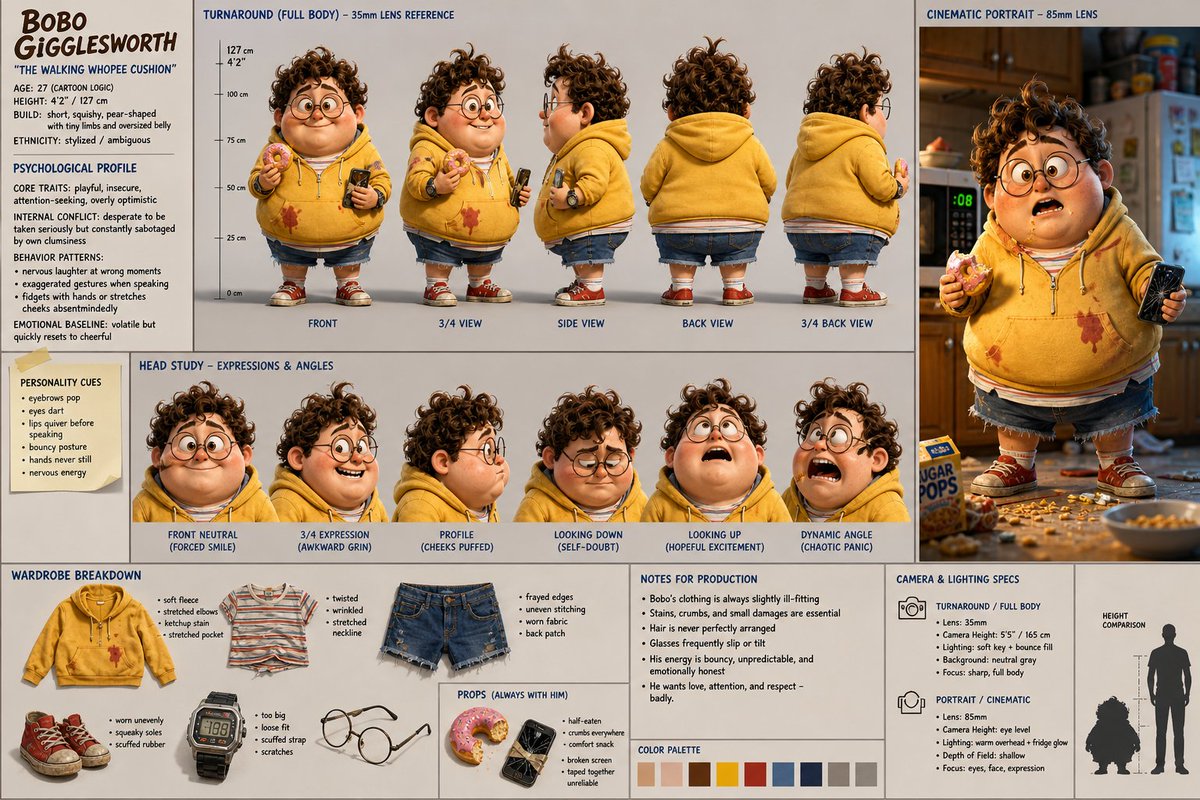 AI Prompt for High-Quality Character Design Sheets
