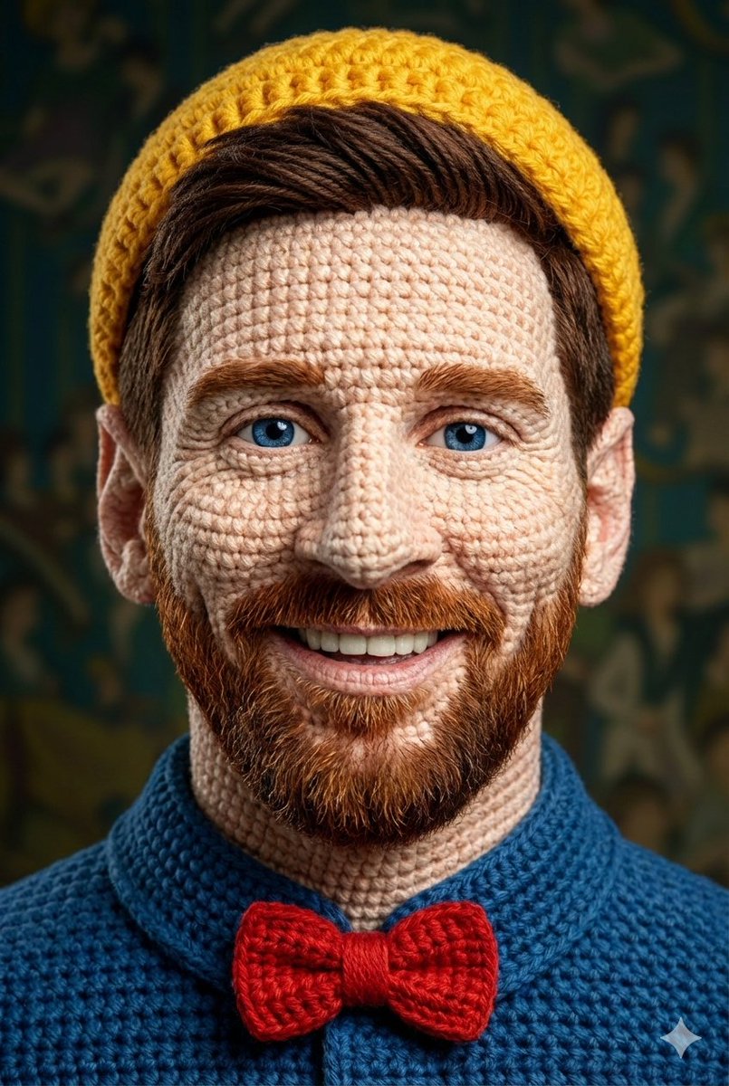 AI Prompt for Highly Detailed 8K Crochet-Style Portrait