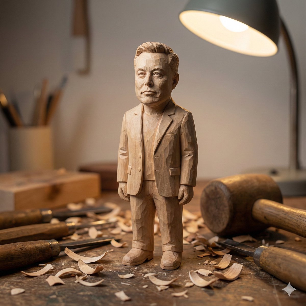 AI Prompt for Highly Detailed Hand-Carved Wooden Miniature Figures