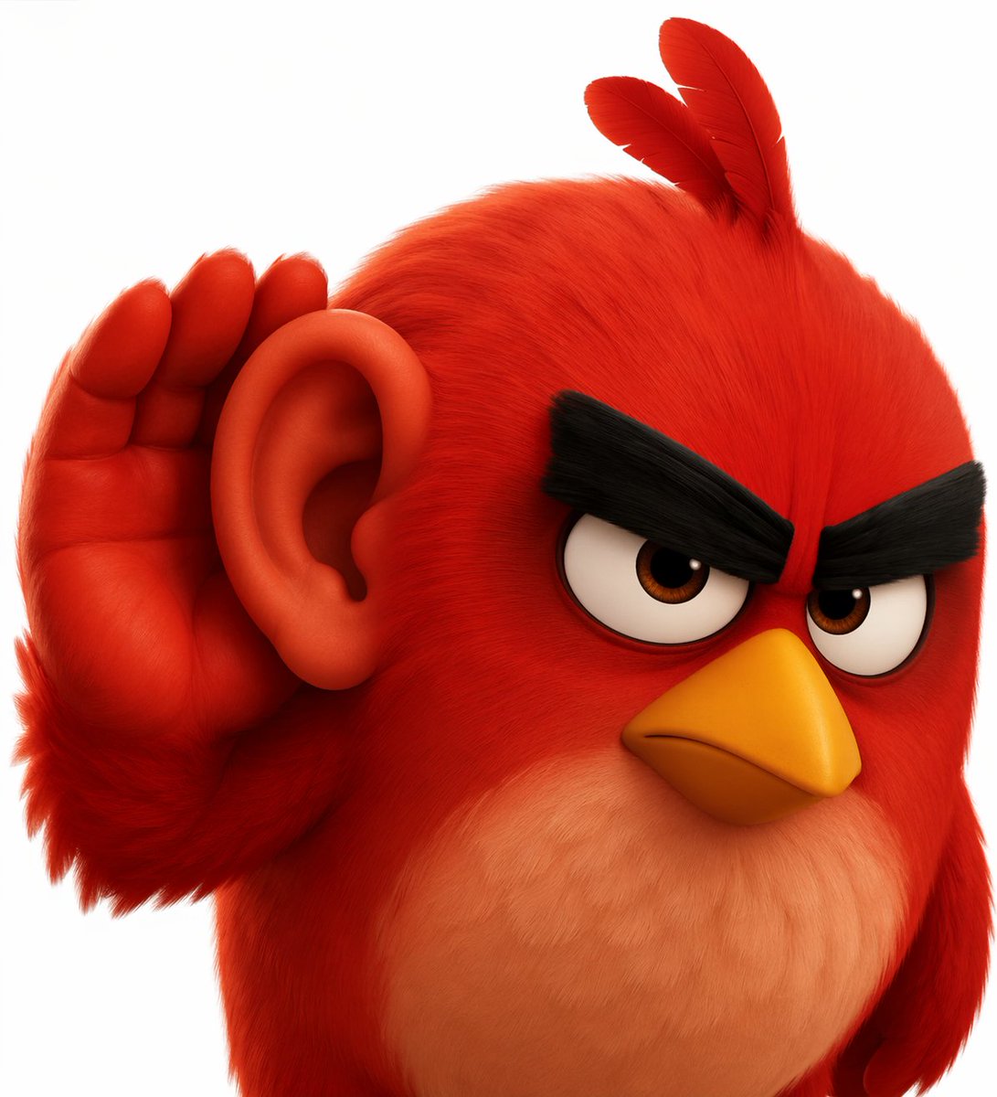 AI Prompt for Humorous 3D Character Design: Human-Eared Bird with Cinematic Features