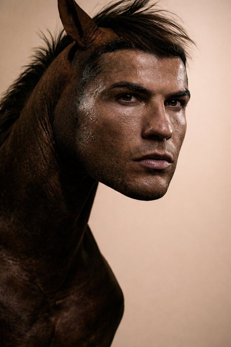 AI Prompt for Hybrid Humanoid-Horse Portrait Generation
