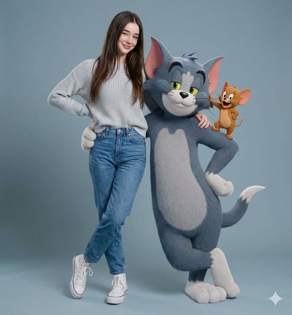 AI Prompt for Hyper-Realistic 3D Tom and Jerry Portrait