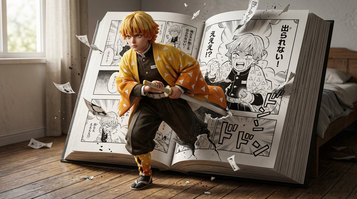 AI Prompt for Hyper-Realistic Anime Crossover Image