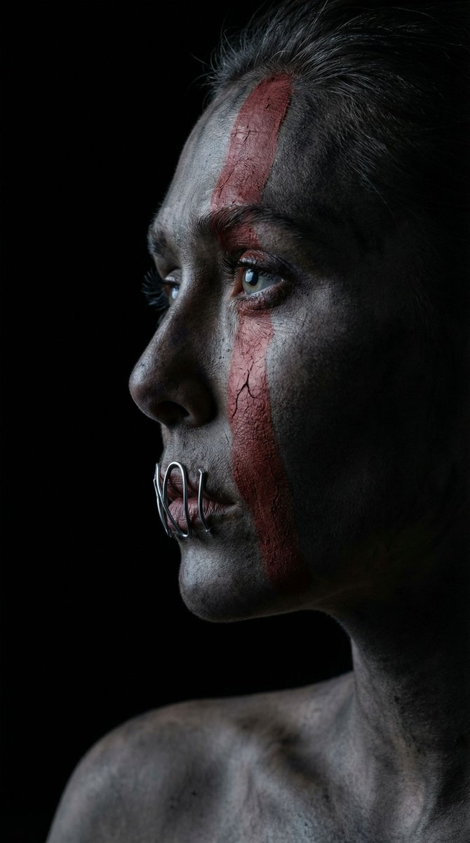 AI Prompt for Hyper-Realistic Cinematic Portrait with Dystopian Aesthetic