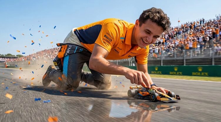 AI Prompt for Hyper-Realistic Lando Norris F1 Scene