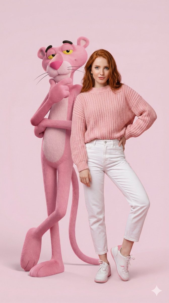 AI Prompt for Hyper-Realistic Portrait with 3D Pink Panther