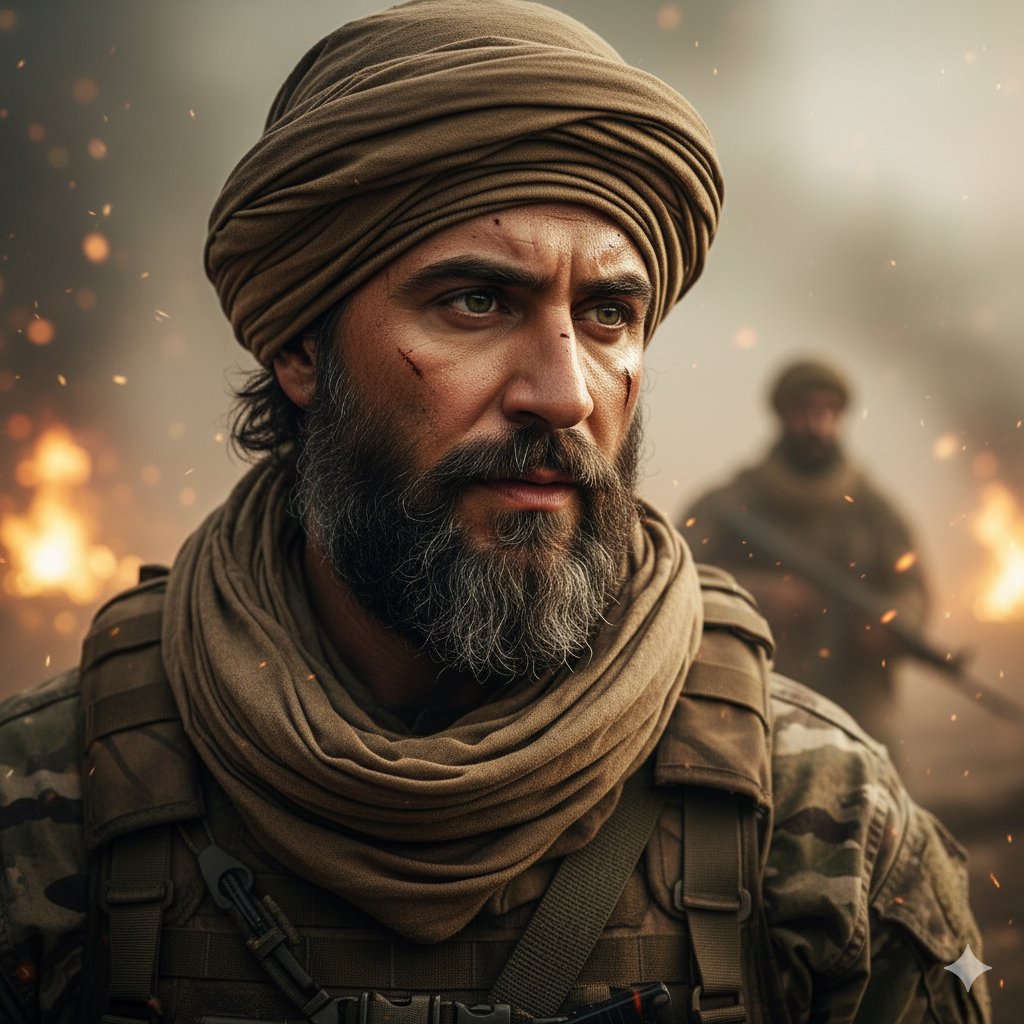 AI Prompt for Hyper-Realistic Soldier Portrait at Dusk