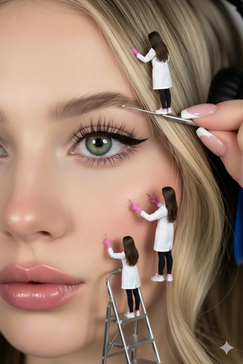 AI Prompt for Hyper-Realistic Surreal Portrait with Miniature Doctors