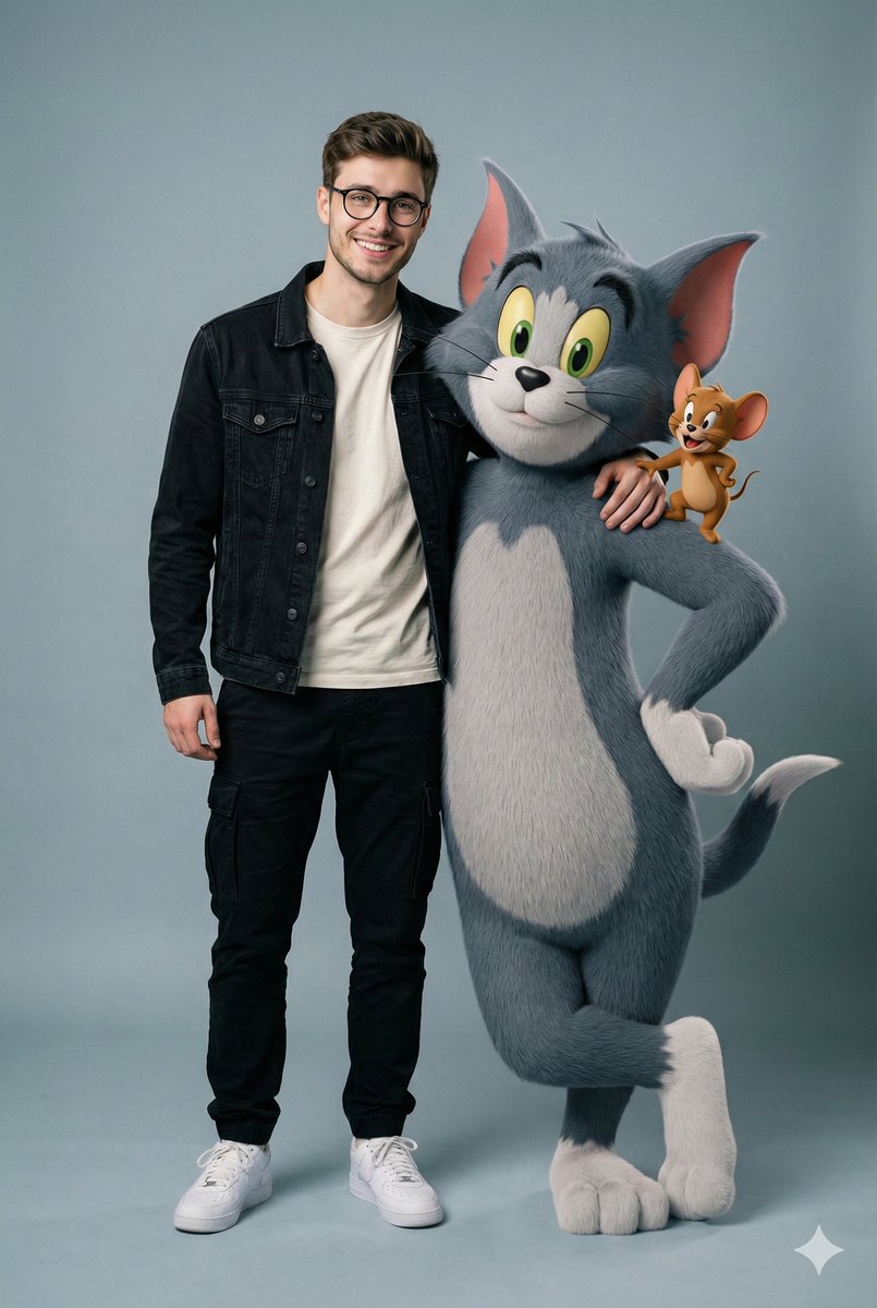 AI Prompt for Hyper-Realistic Tom and Jerry Studio Photoshoot