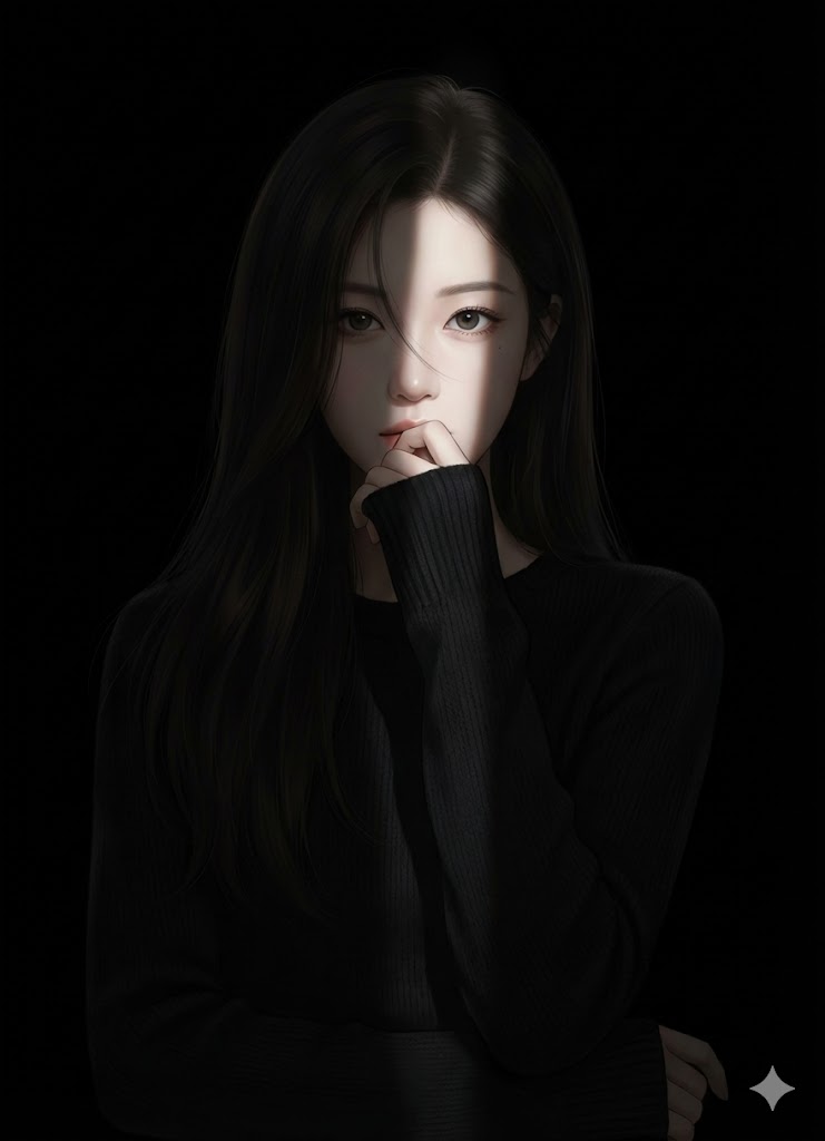AI Prompt for Hyperrealistic Anime Portrait with Split Lighting