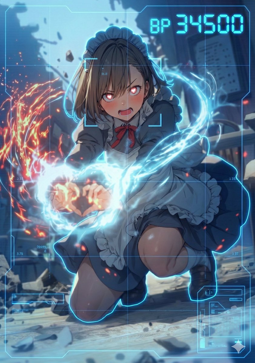 AI Prompt for Instant HUD Battle Power Overlay on Character Images