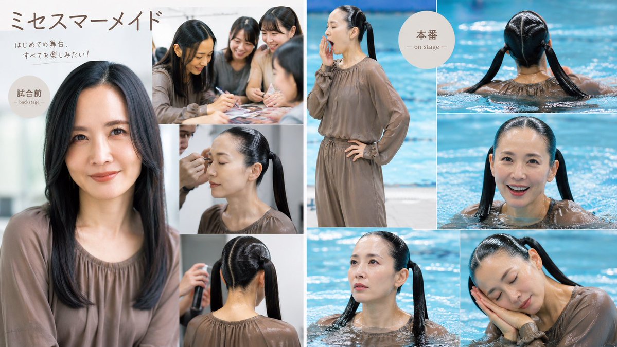 AI Prompt for Japanese Mermaid Editorial Collage