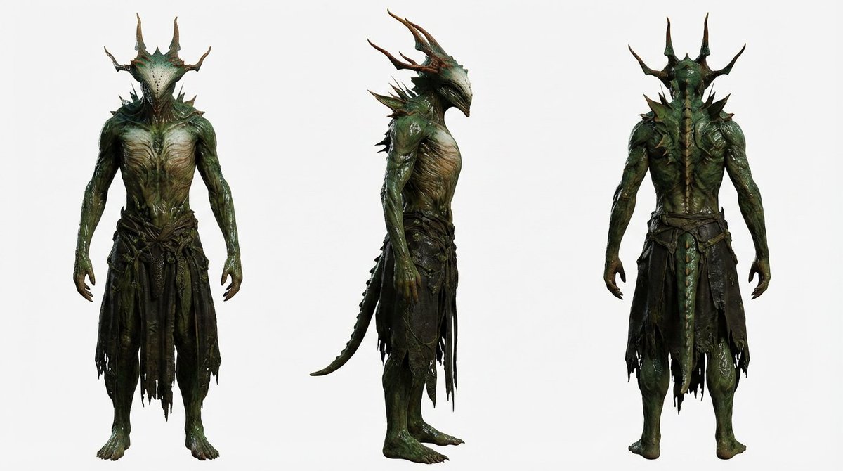 AI Prompt for Kraken Character Portrait: Photorealistic White Background