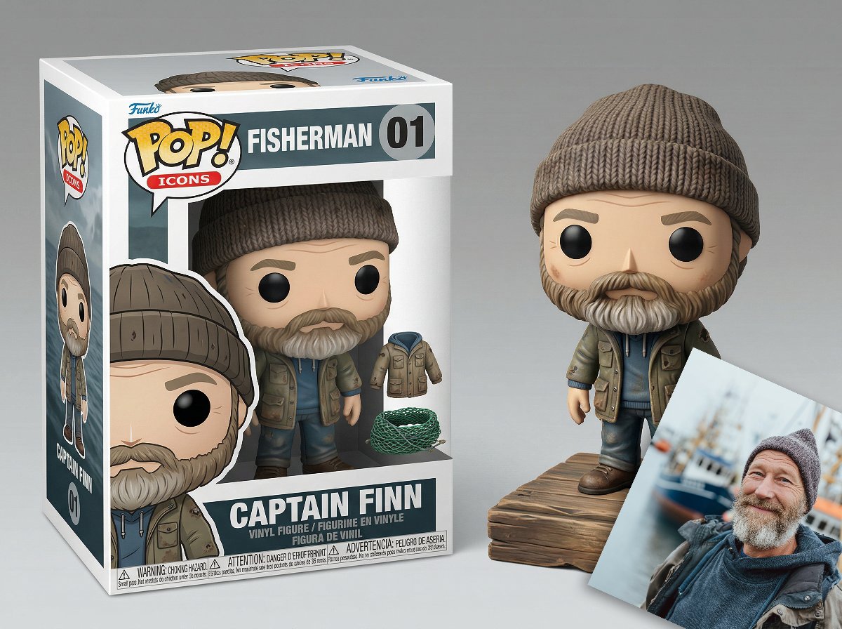 AI Prompt for Luxury Vinyl Collectible Figure Design with Isometric Packaging
