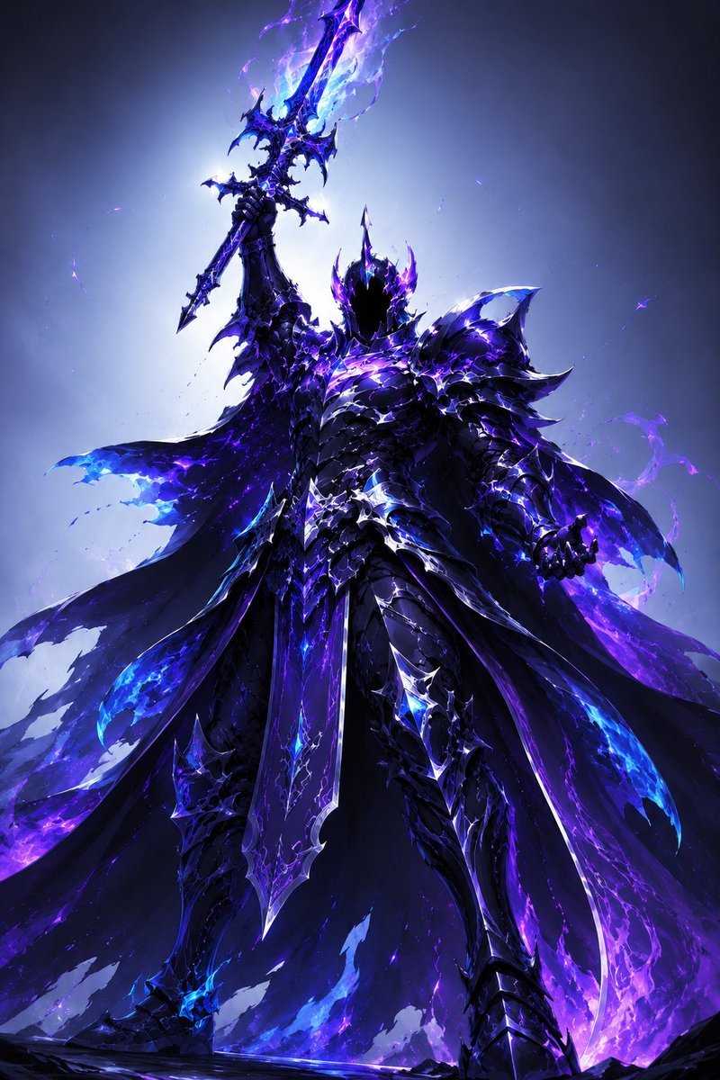 AI Prompt for Majestic Dark Fantasy Arcane Knight Image Generation
