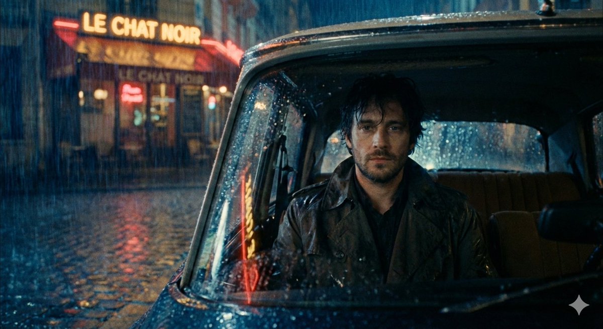 AI Prompt for Moody Cinematic Paris Car Scene