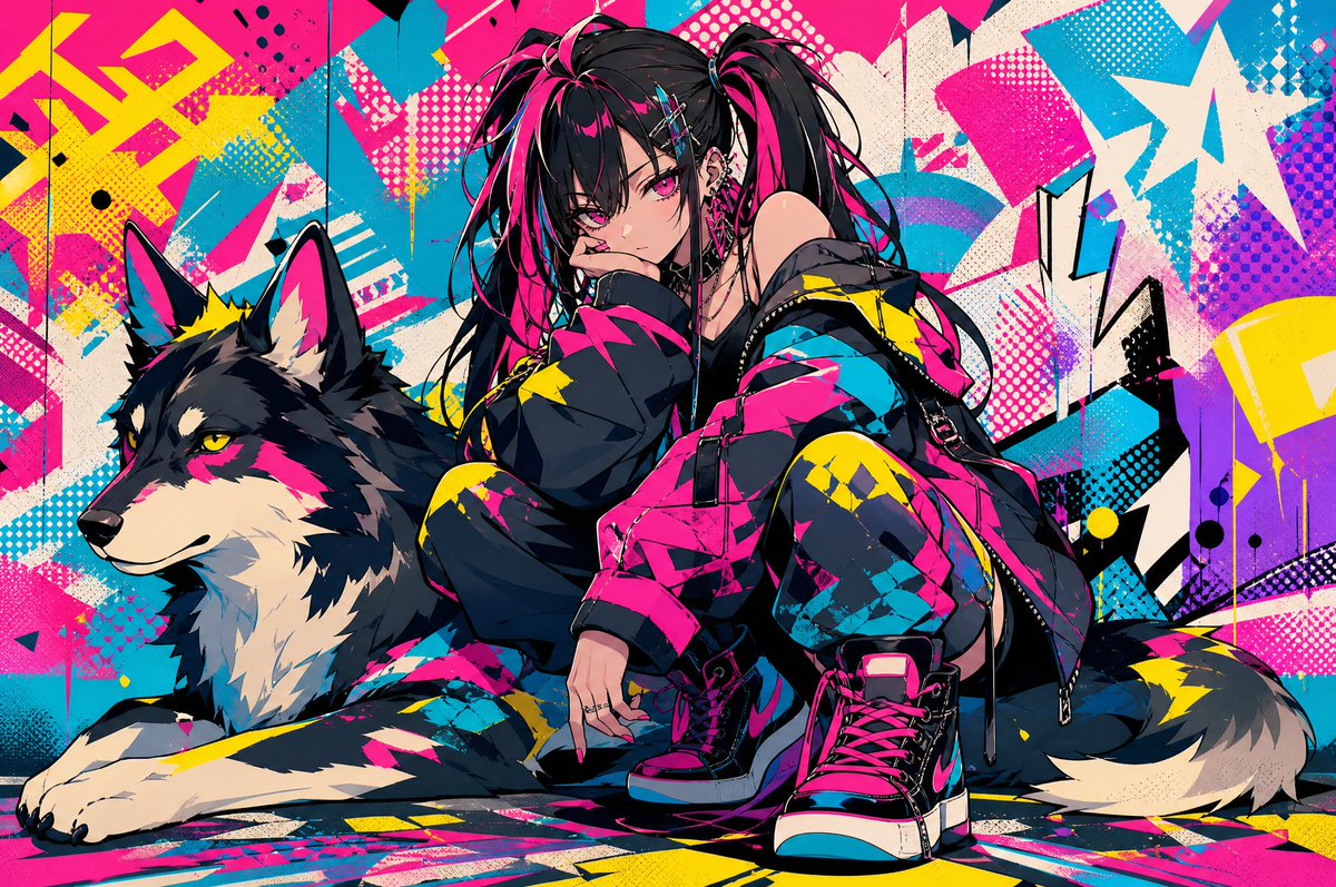 AI Prompt for Neon Cyberpunk Anime Character Art