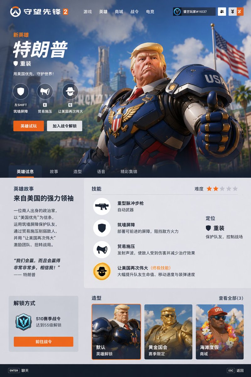 AI Prompt for Overwatch Style Hero Concept Page: Generate a Cyberpunk Sci-Fi Character in the Style of Overwatch