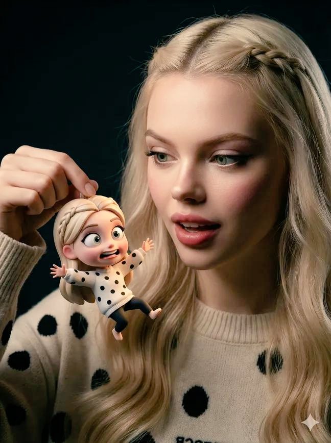 AI Prompt for Photorealistic Cartoon Self-Holding Portrait