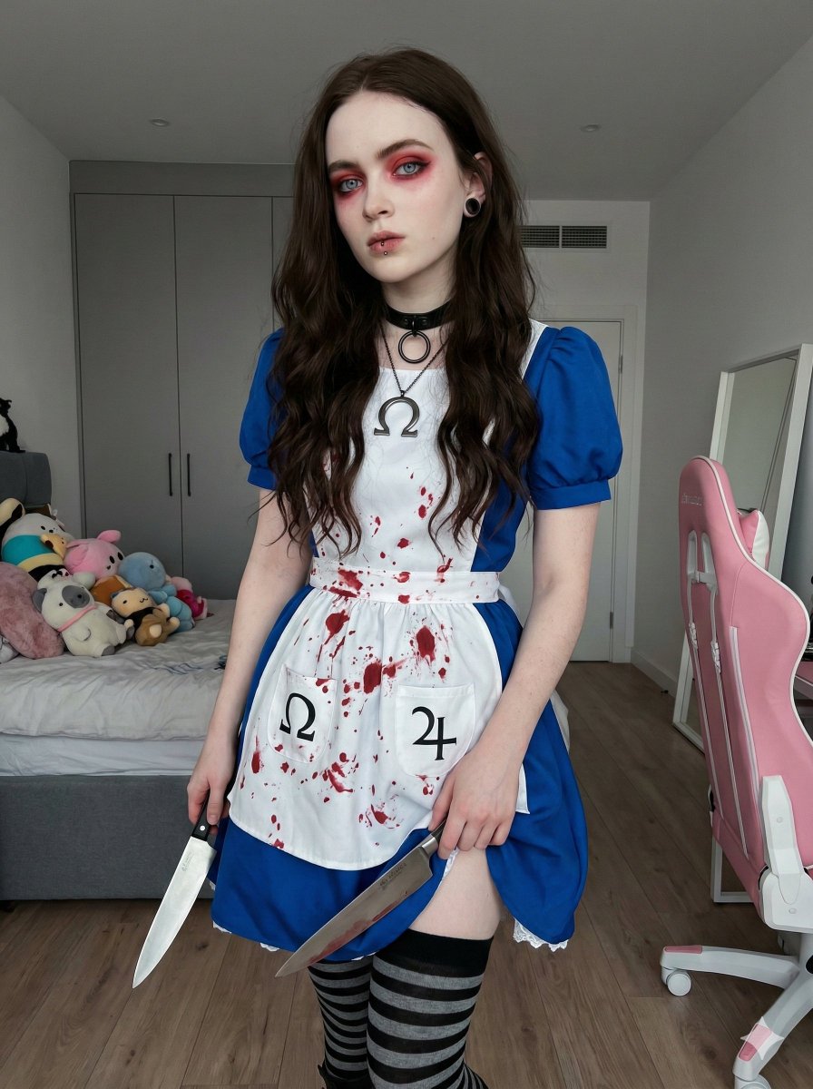 AI Prompt for Photorealistic Cosplay Image of Alice: Madness Returns