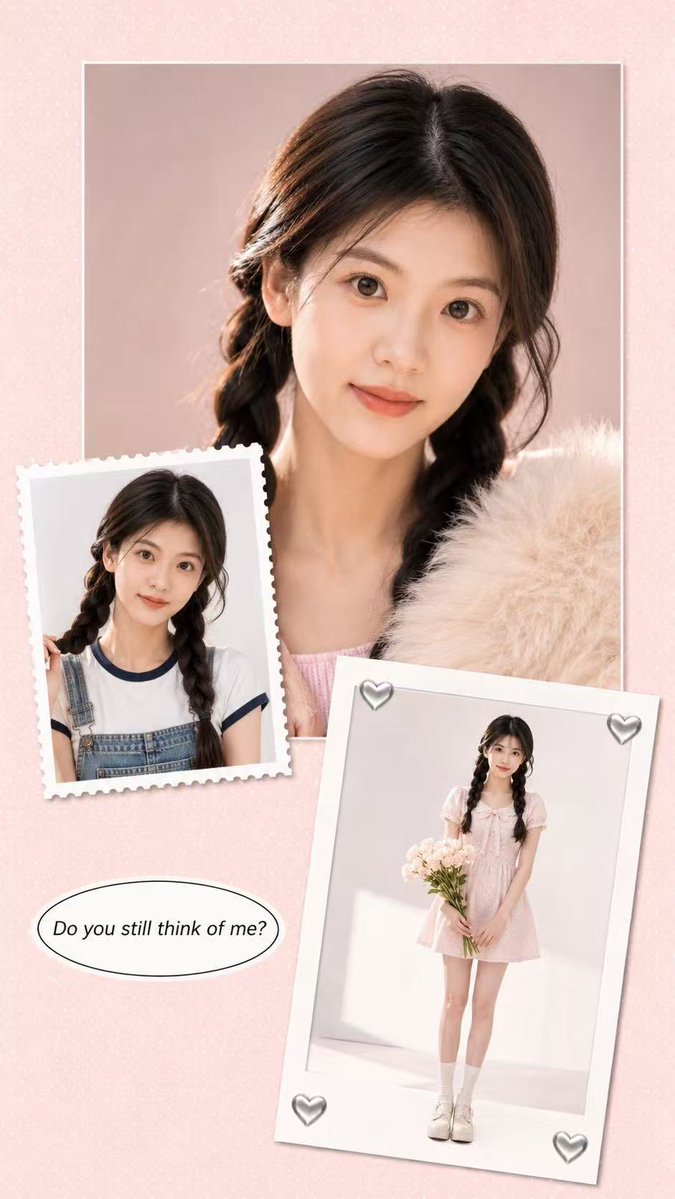 AI Prompt for Photorealistic Soft Pink Scrapbook Collage Character Portrait