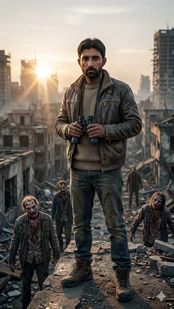 AI Prompt for Post-Apocalyptic Hero in a Ruined City