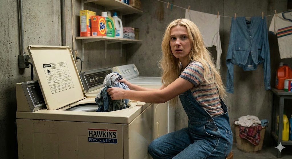 AI Prompt for Realistic Celebrity Imagery: Eleven and Sydney Sweeney Scenes