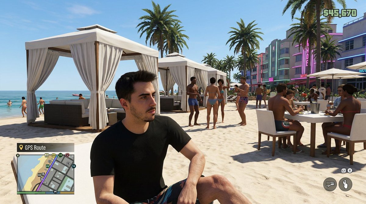 AI Prompt for Realistic Game Asset, Next-Gen 3D Beach Club Scene