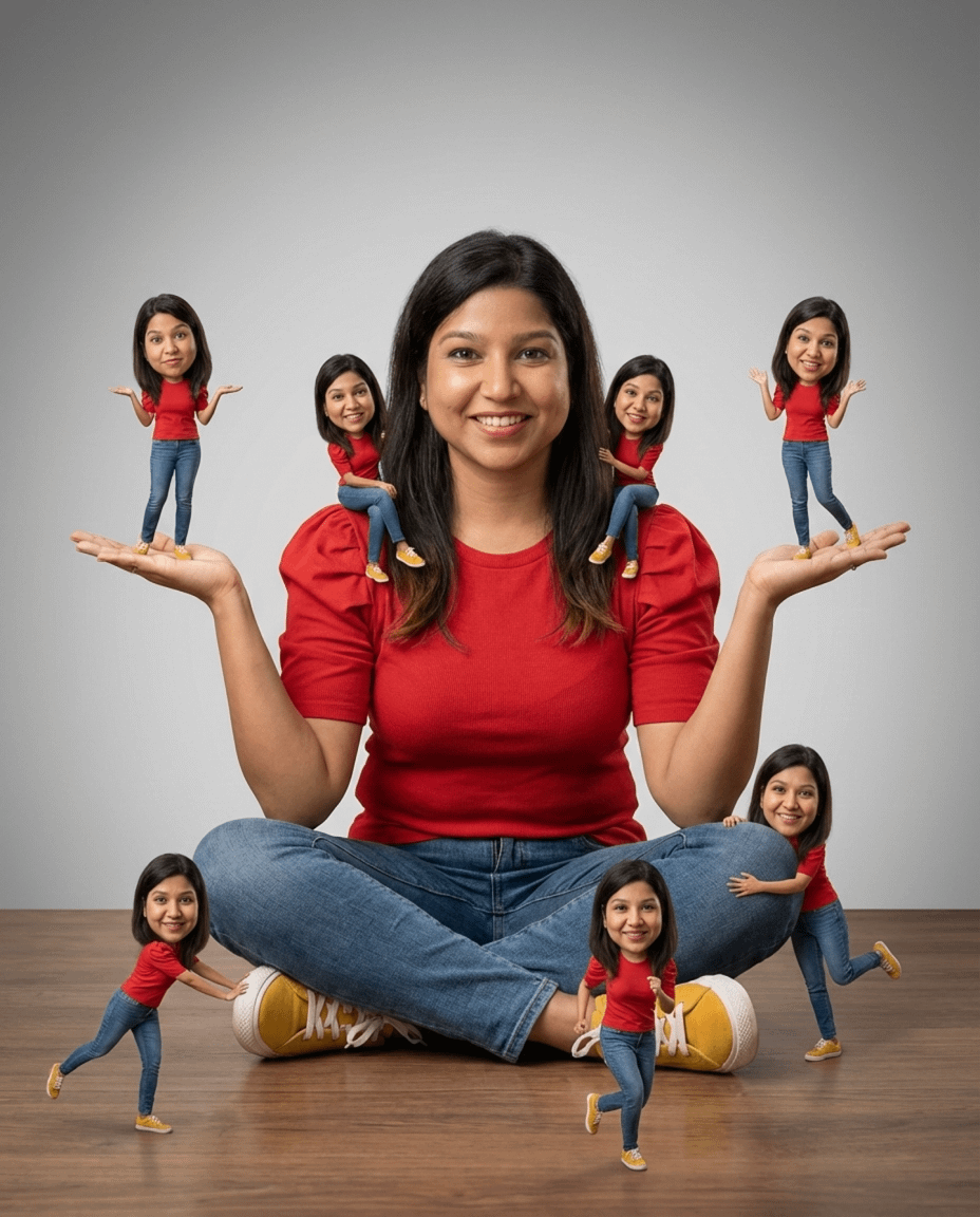 AI Prompt for Realistic Portraits with Miniature Clones