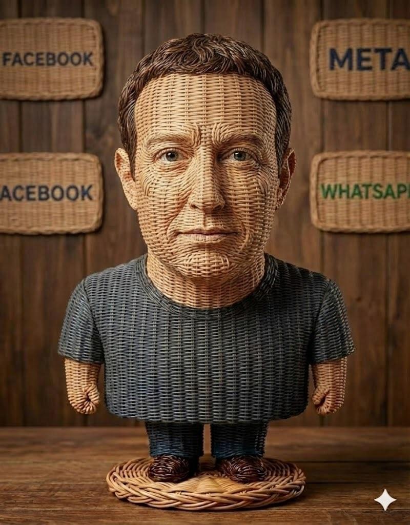 AI Prompt for Realistic Wicker Caricature Figurine with Stunning Texture and Lighting