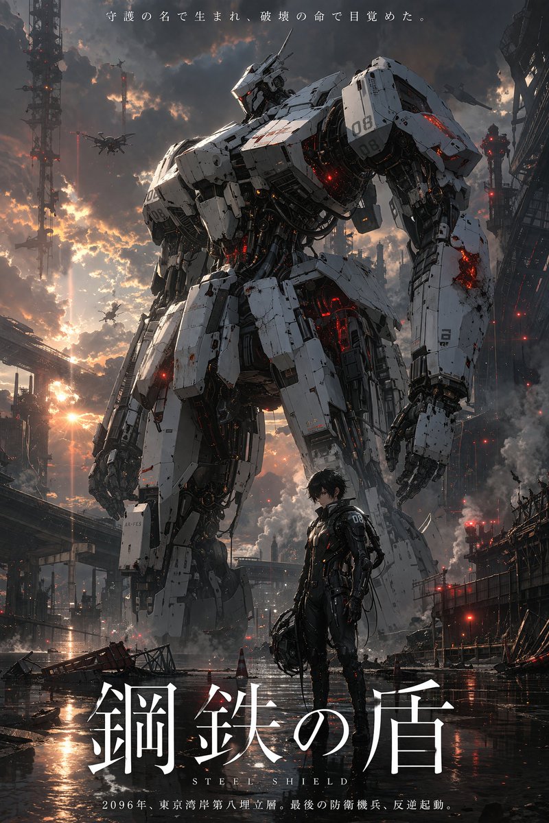 AI Prompt for Robot Mecha Anime Key Visual Posters