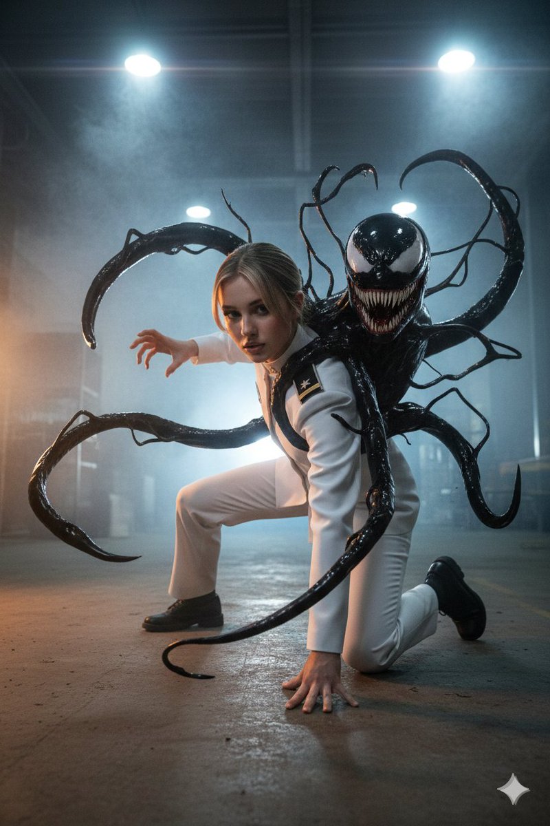AI Prompt for Sci-Fi Symbiote Action Scene