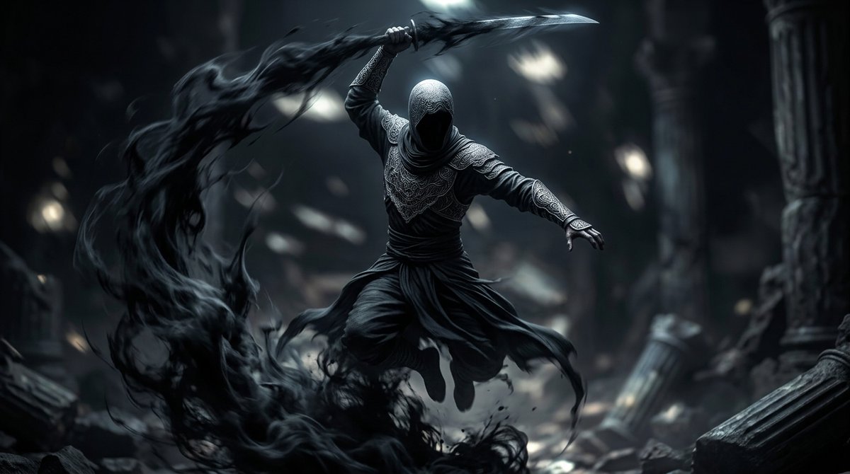AI Prompt for Shadow Warrior Concept Art