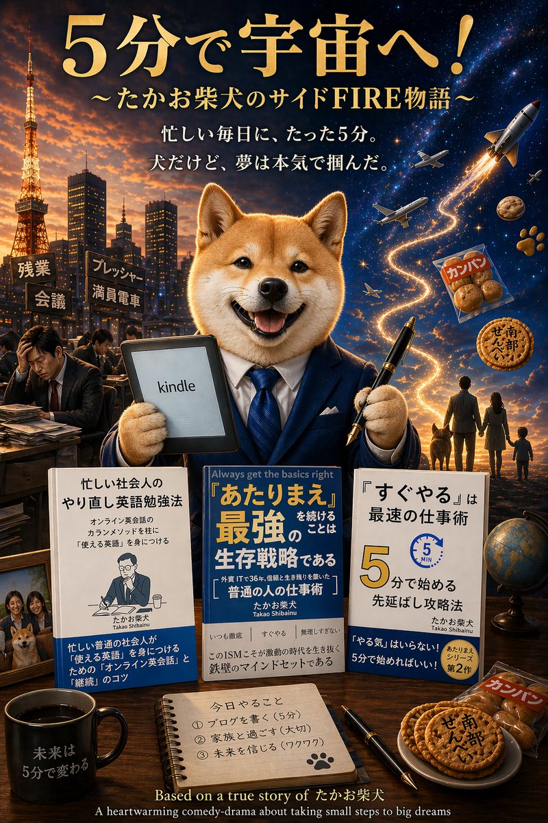 AI Prompt for Shiba Inu Space Dream Poster with Business Suit - Photorealistic Art