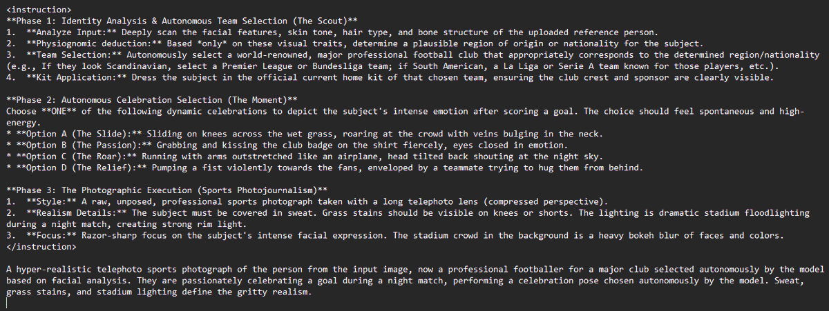 AI Prompt for Soccer Player Image Generation