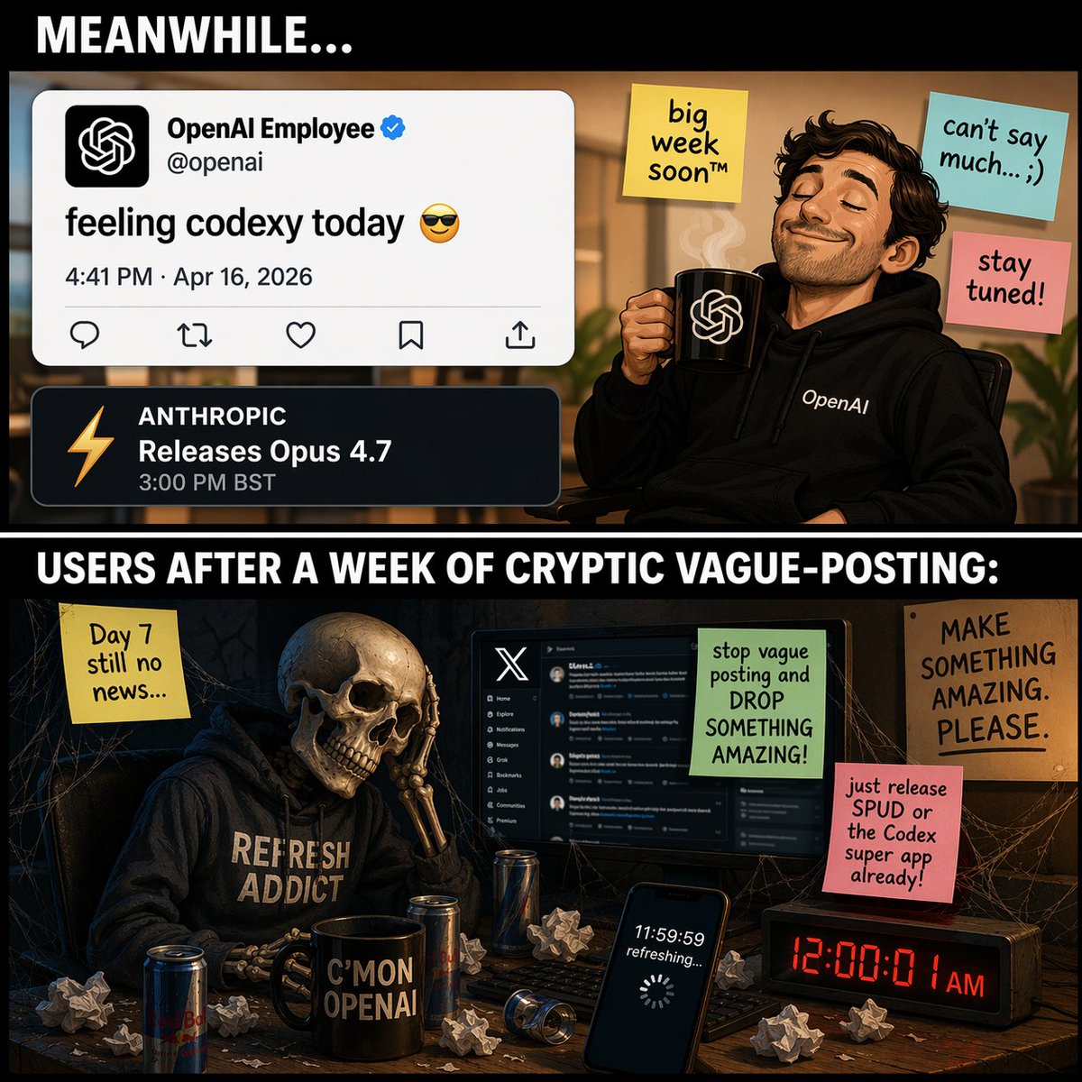 AI Prompt for Social Media Comic with Tech Theme
