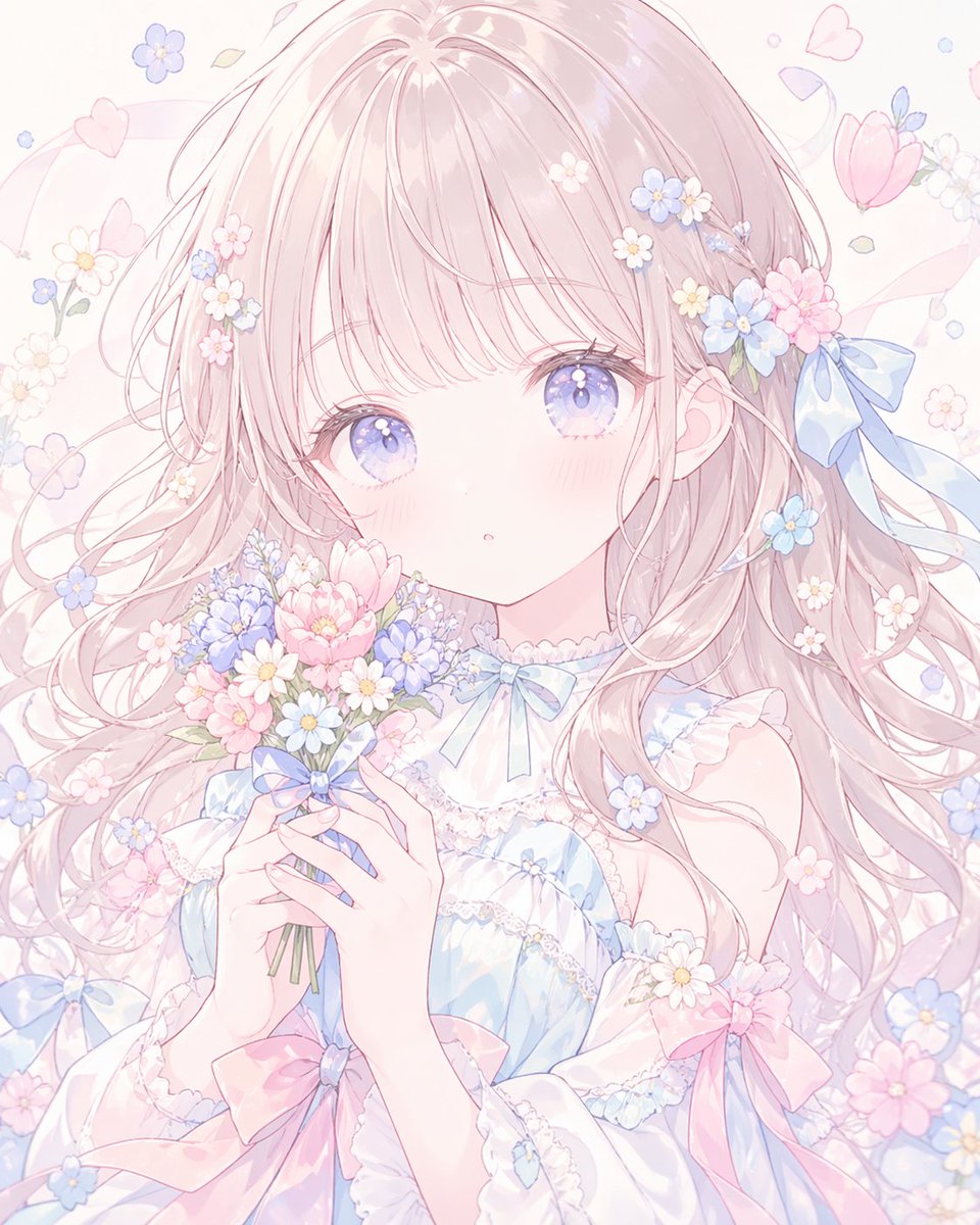 AI Prompt for Soft Pastel Anime Girl Profile Picture with Hidden Face