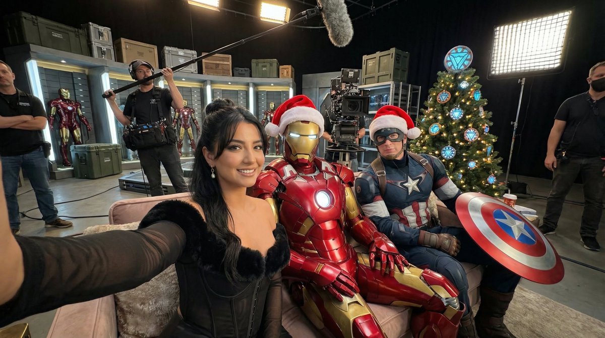 AI Prompt for Ultra-Photorealistic BTS Superhero Selfie with Detailed Props and Character Insights