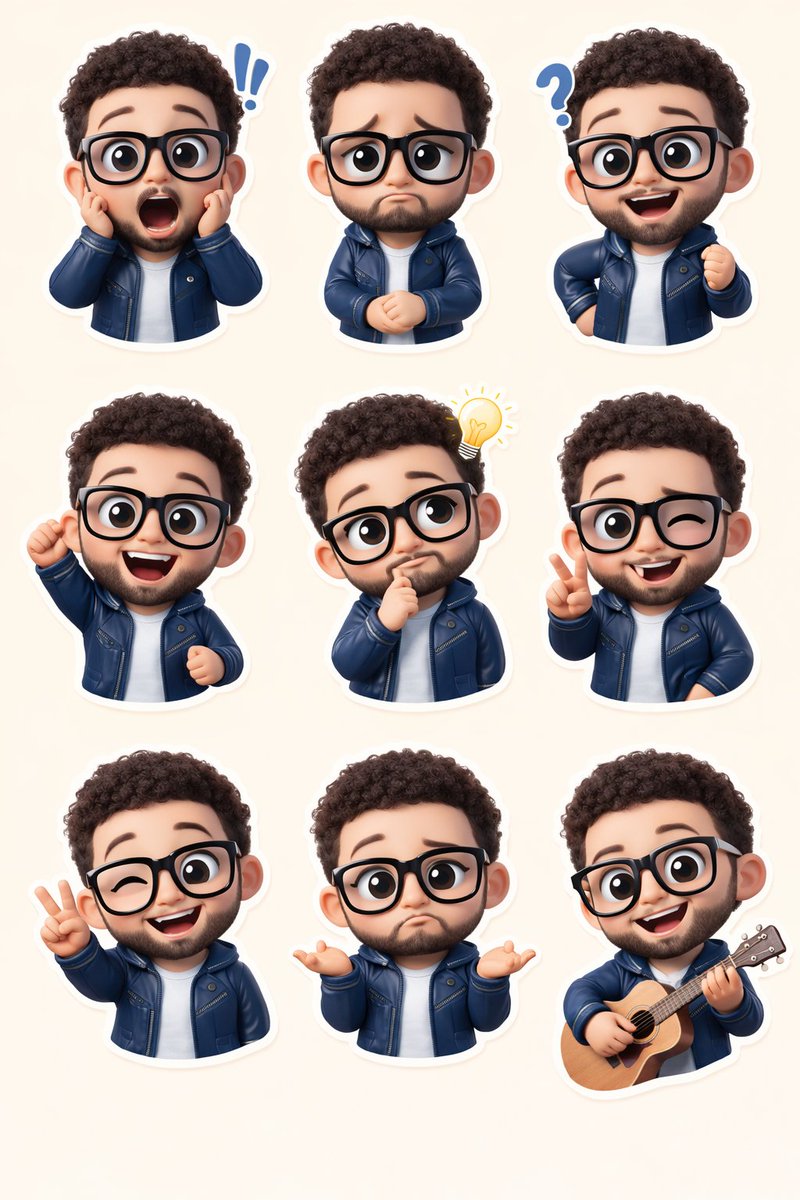 AI Prompt for Ultra-Realistic Chibi Sticker Set Generation