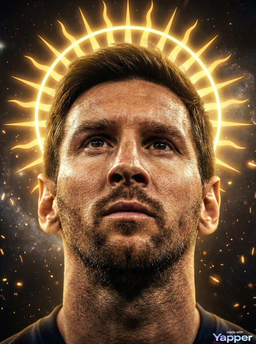 AI Prompt for Ultra-Realistic Lionel Messi Portrait with Divine Light