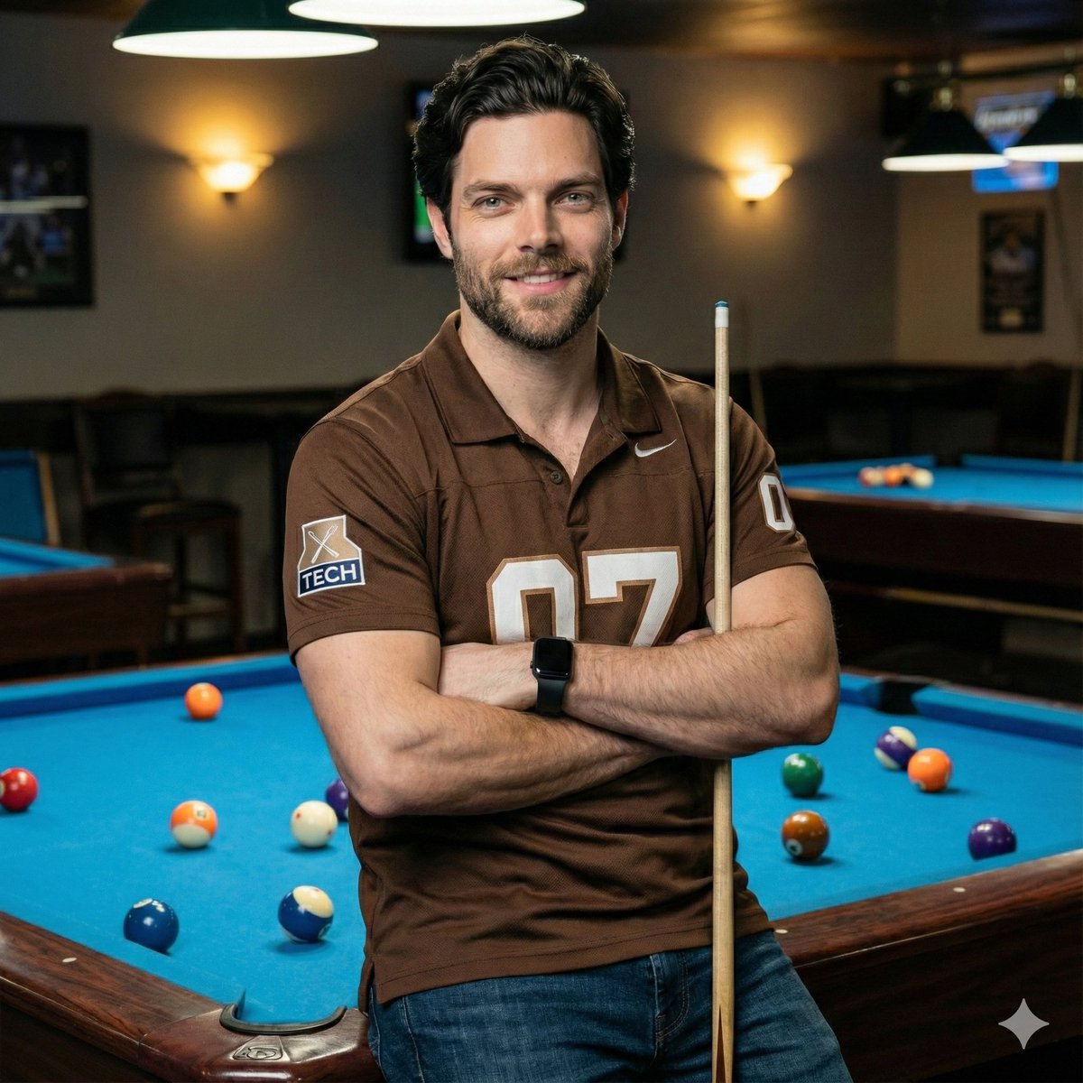 AI Prompt for Ultra-Realistic Male Billiards Player Portrait with Cinematic Lighting