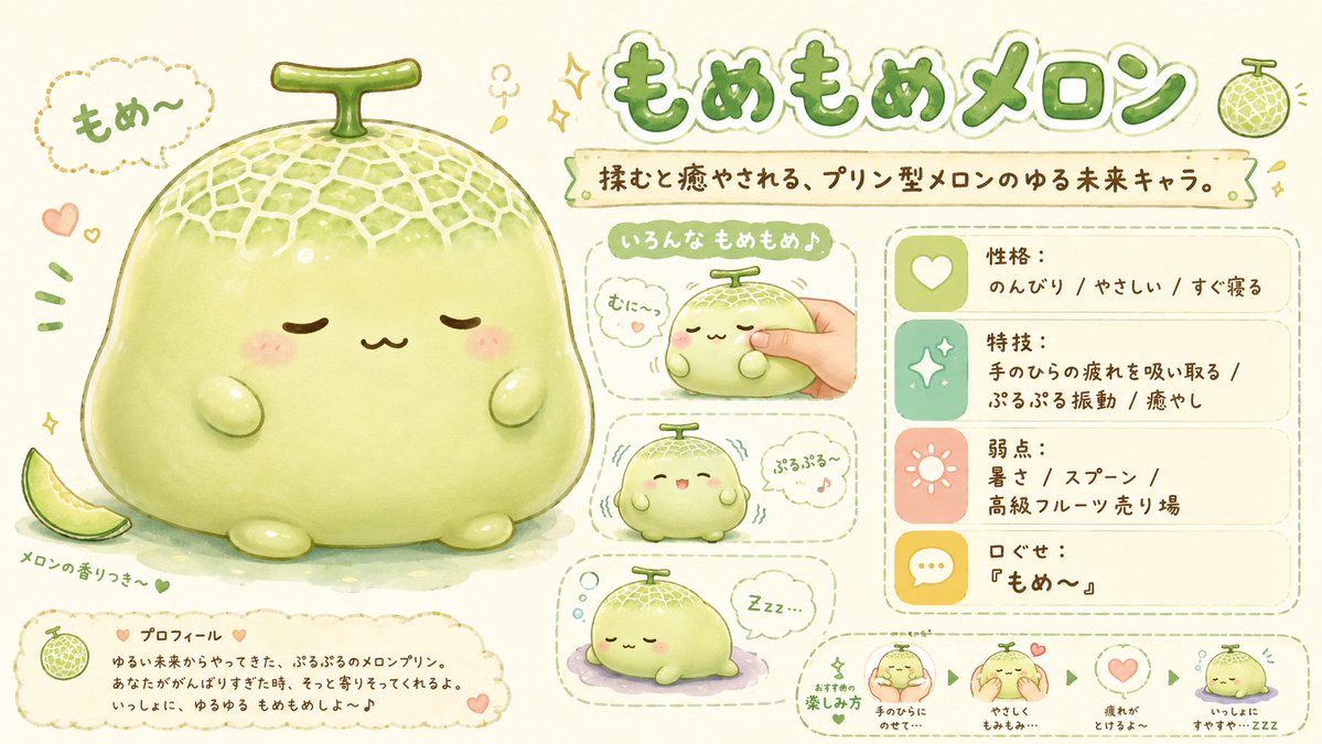 AI Prompt for Watercolor Chibi Melon Mascot Character Design