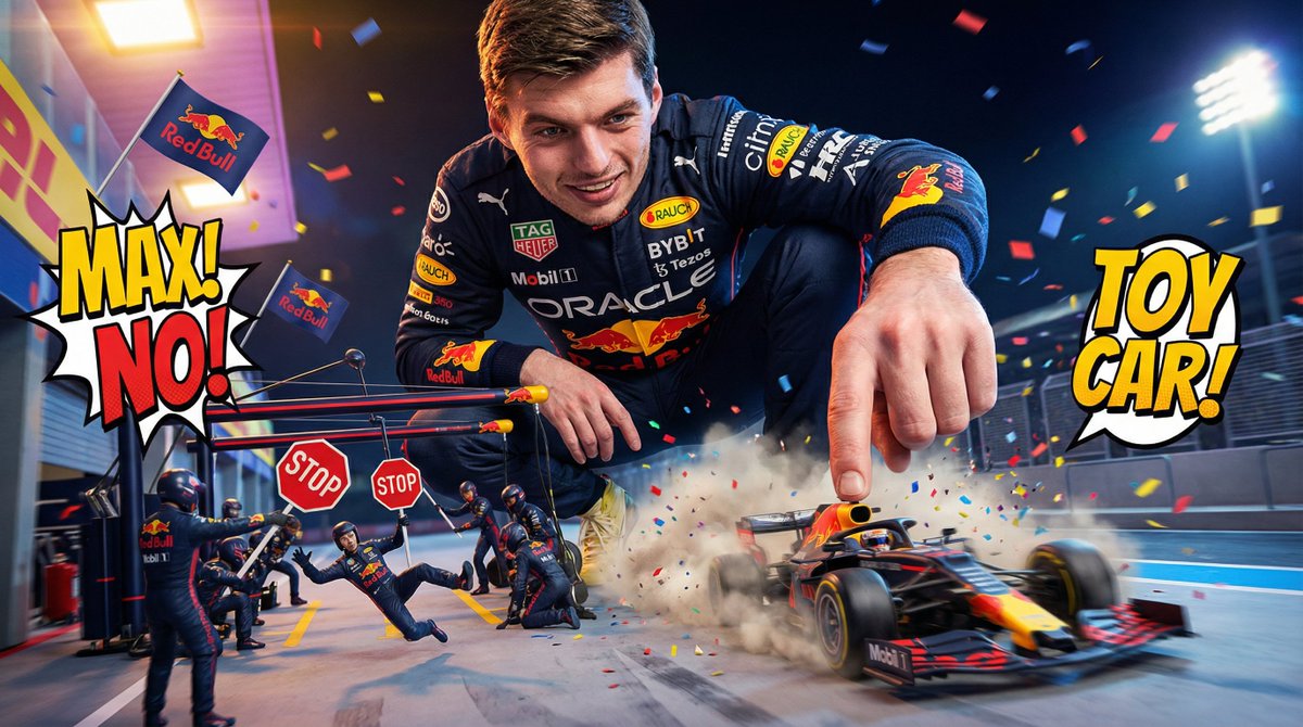 AI Prompt for Whimsical F1-Themed Cartoon Character