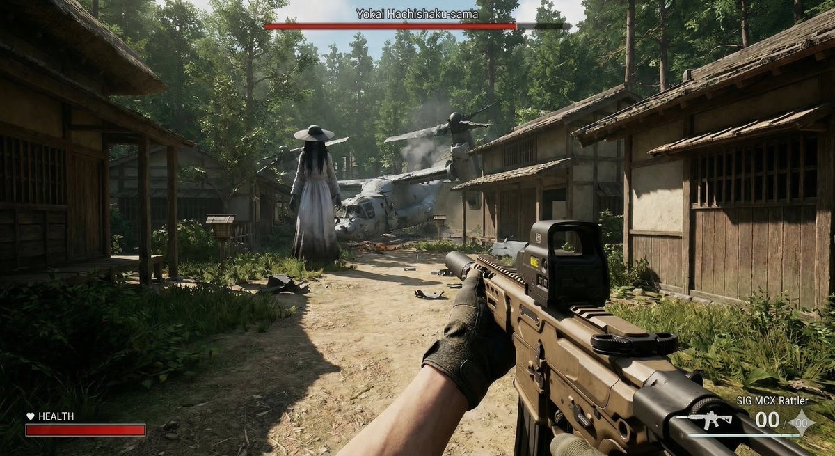 AI Prompt for Yokai Hachishaku-sama FPS Game Style Character